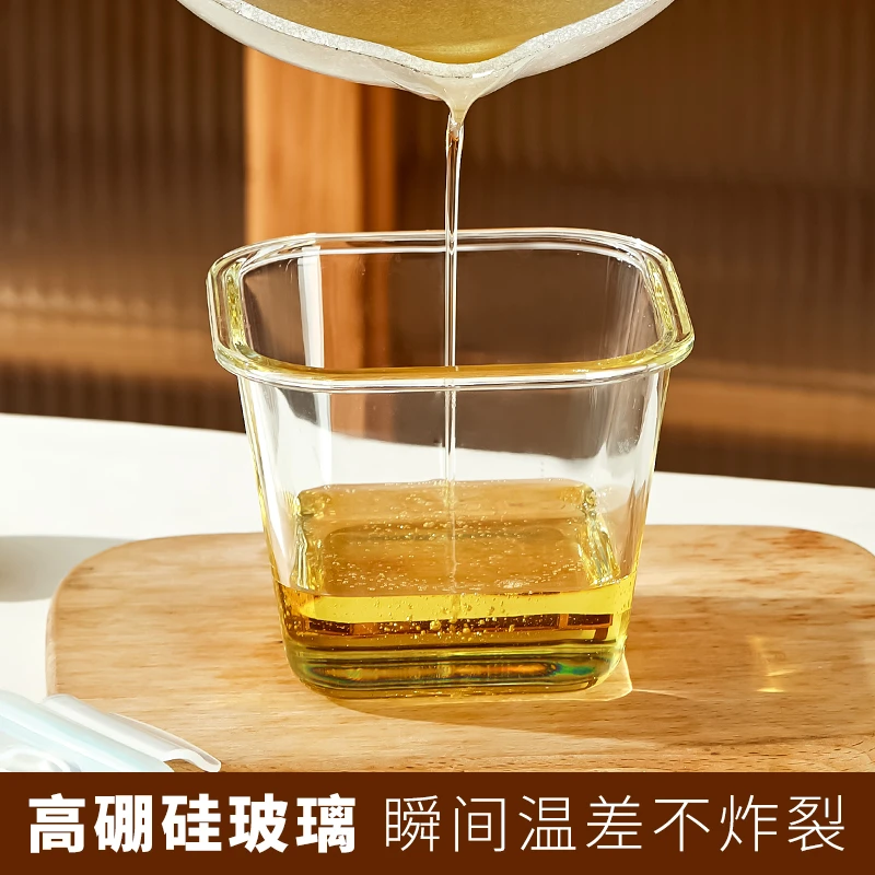 【希乐扣】大容量1000毫升猪油罐高硼硅玻璃耐高温保鲜盒汤碗可冰箱