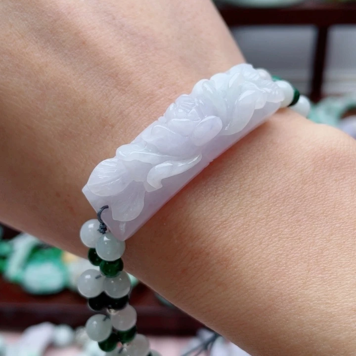 翡翠未镶嵌手链手牌