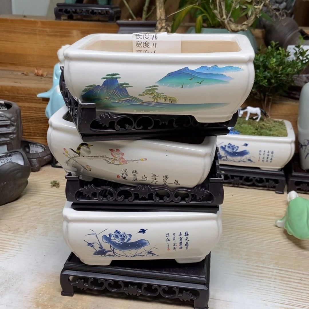瓷片陶瓷花盆陶瓷艺术