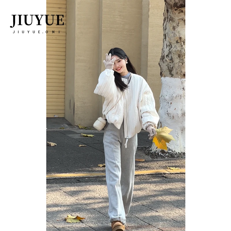 九月Oni小个子【白雪】绒服外套女设计感秋冬高级感短款D179A24