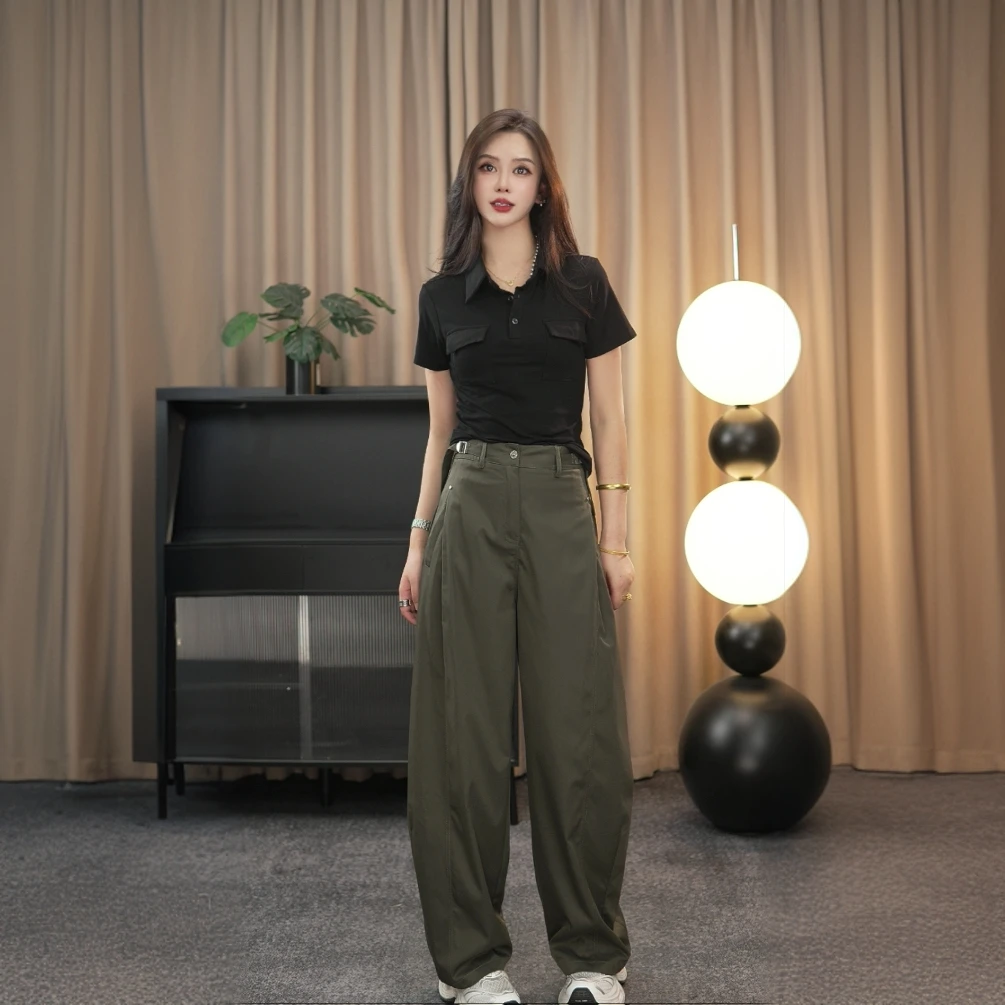 K12025夏季新款欧韩酷帅时尚百搭显瘦窄版气球裤
