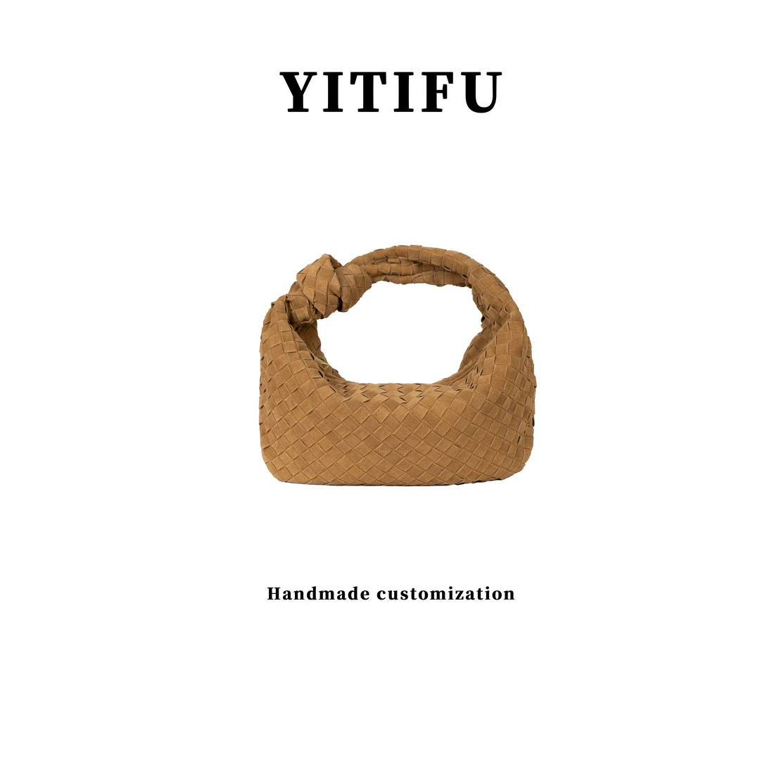 2025新款j0die编织女包打结圆形腋下弧形手提包高级大容量