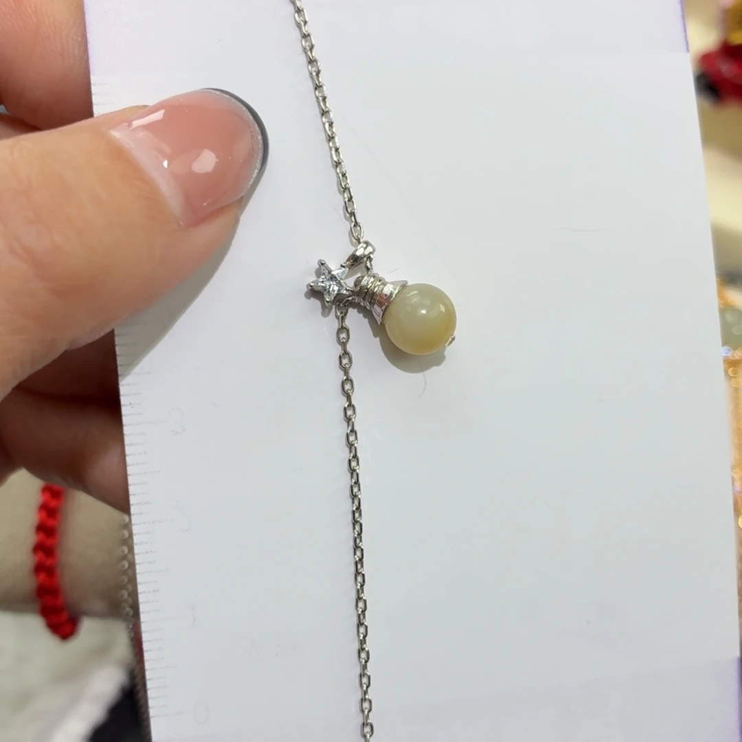 翡翠银S925镶嵌颈饰手链