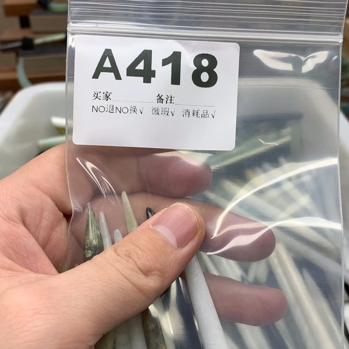 蛇纹石玉发饰未镶嵌7*7