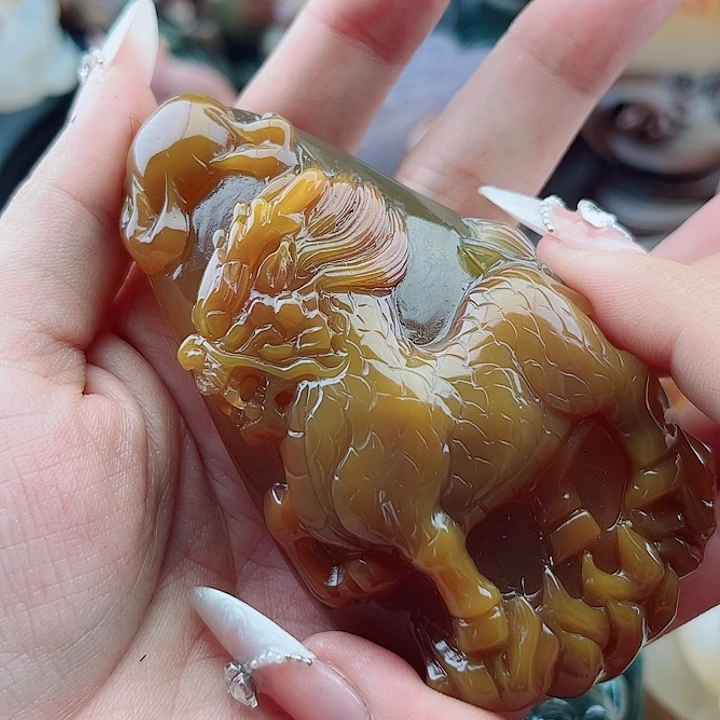 福***良玛瑙未镶嵌手饰吊坠