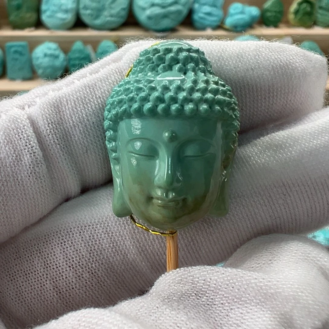 未镶嵌绿松石大日如来18.2mm