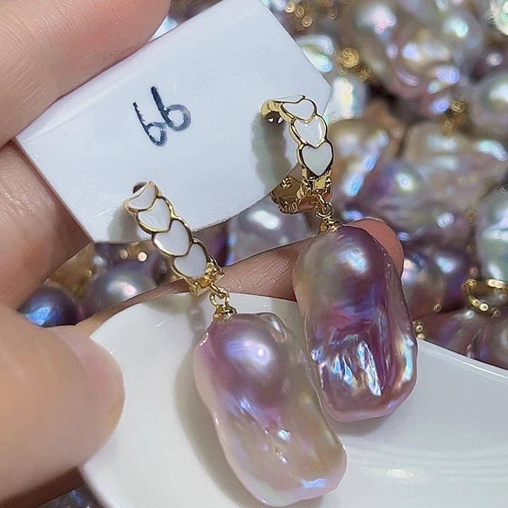 未镶嵌耳饰淡水珍珠