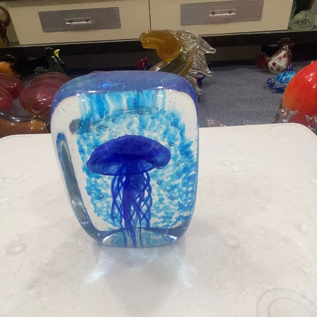 楽*蓝色方砖水母