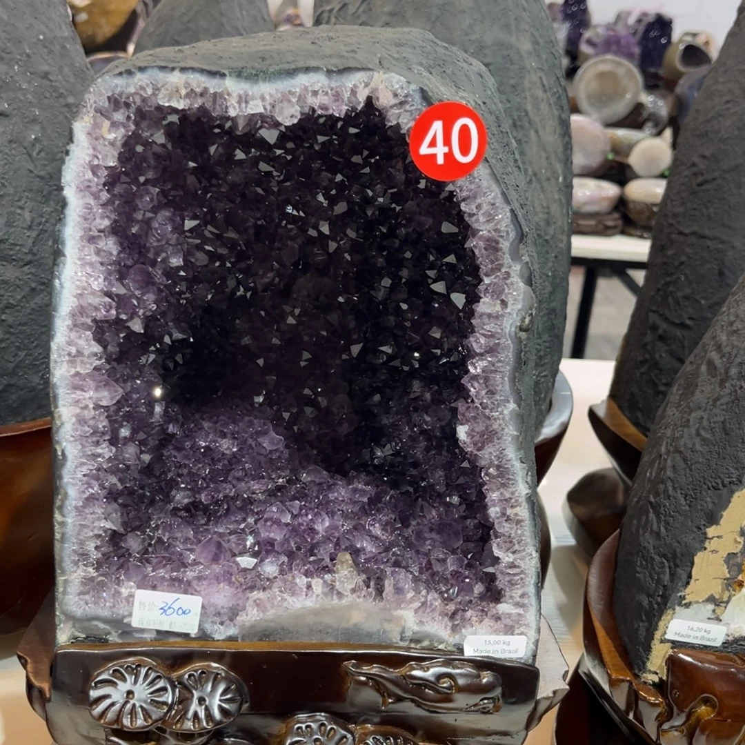 紫晶摆件未镶嵌水晶