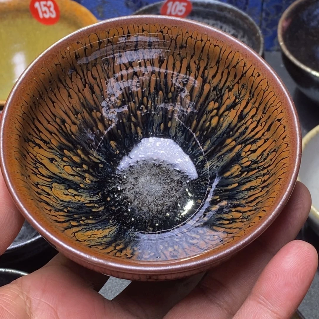 茶盏万****）叶明龙窑柴烧茶盏