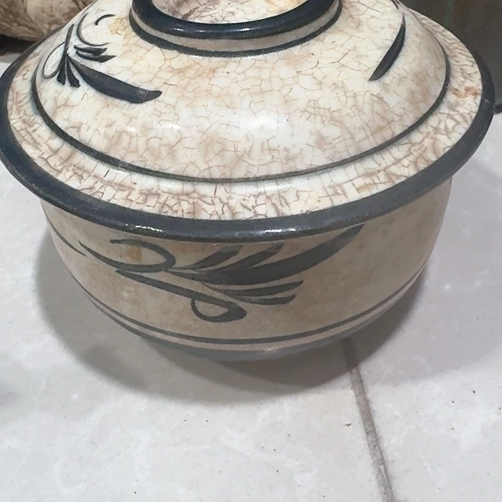 红*哥磁州窑罐，古玩老窑老货
