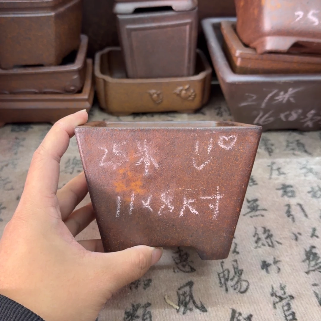 紫砂花盆19号宜兴紫砂正品11x8