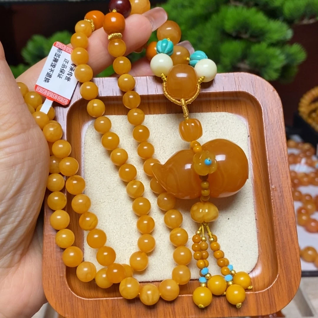 【闪购商品】蜜蜡颈饰未镶嵌项链