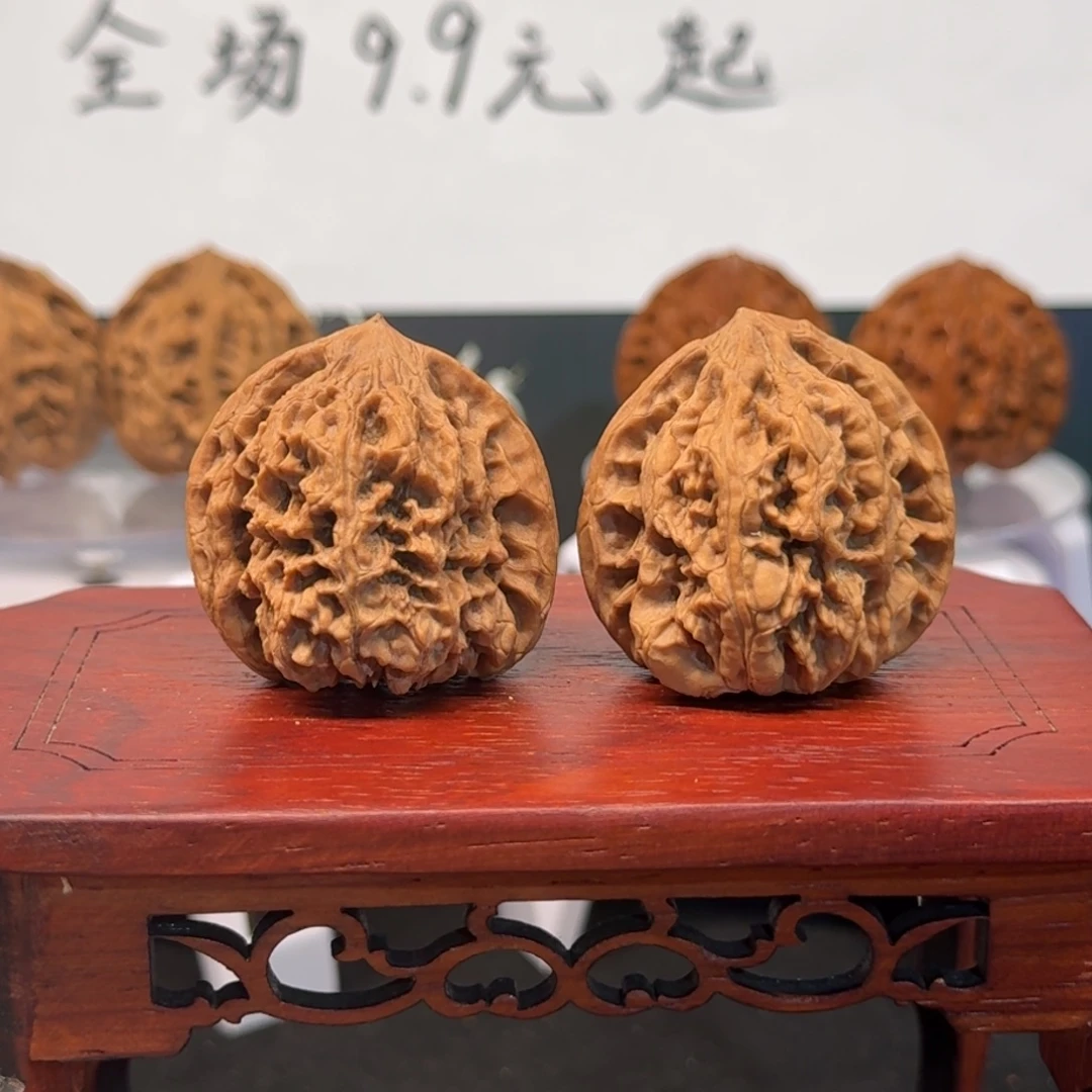 把件文玩核桃77号野牛边39肚35高38全品无药无修原生态