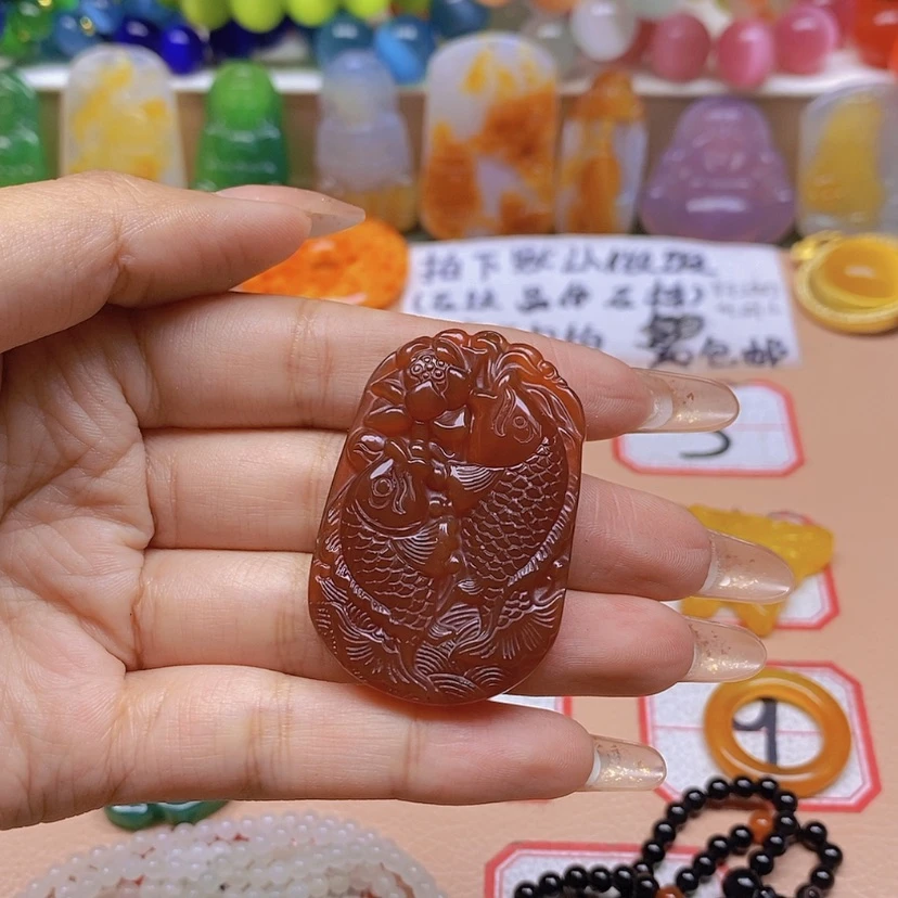 【闪购商品】玛瑙/玉髓颈饰未镶嵌凤**桐