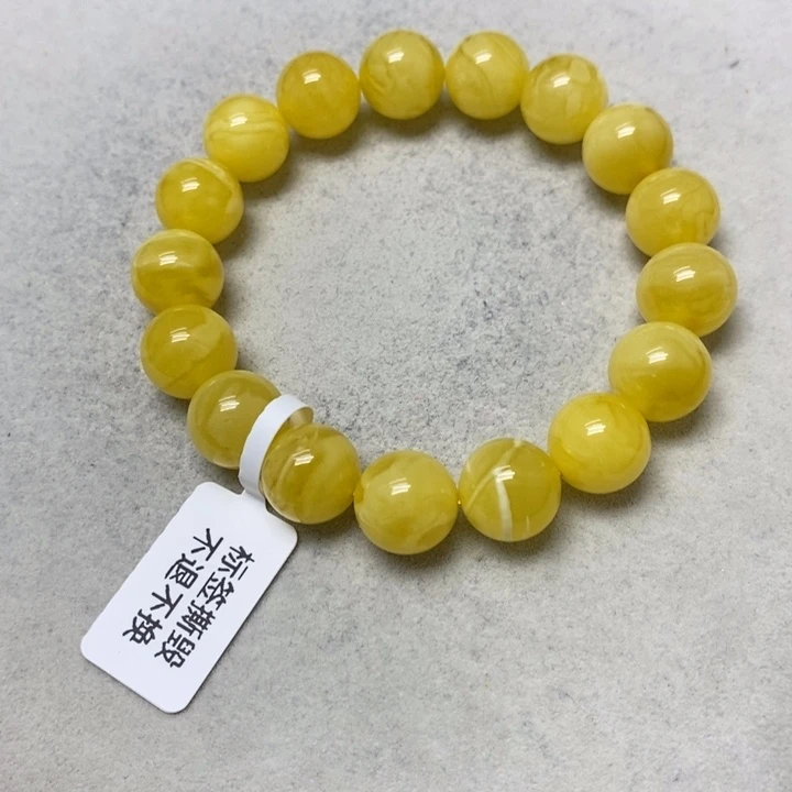 未镶嵌蜜蜡裸石串