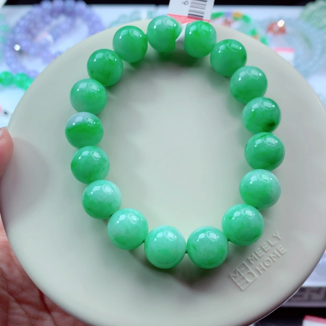 翡翠未镶嵌手链卡12