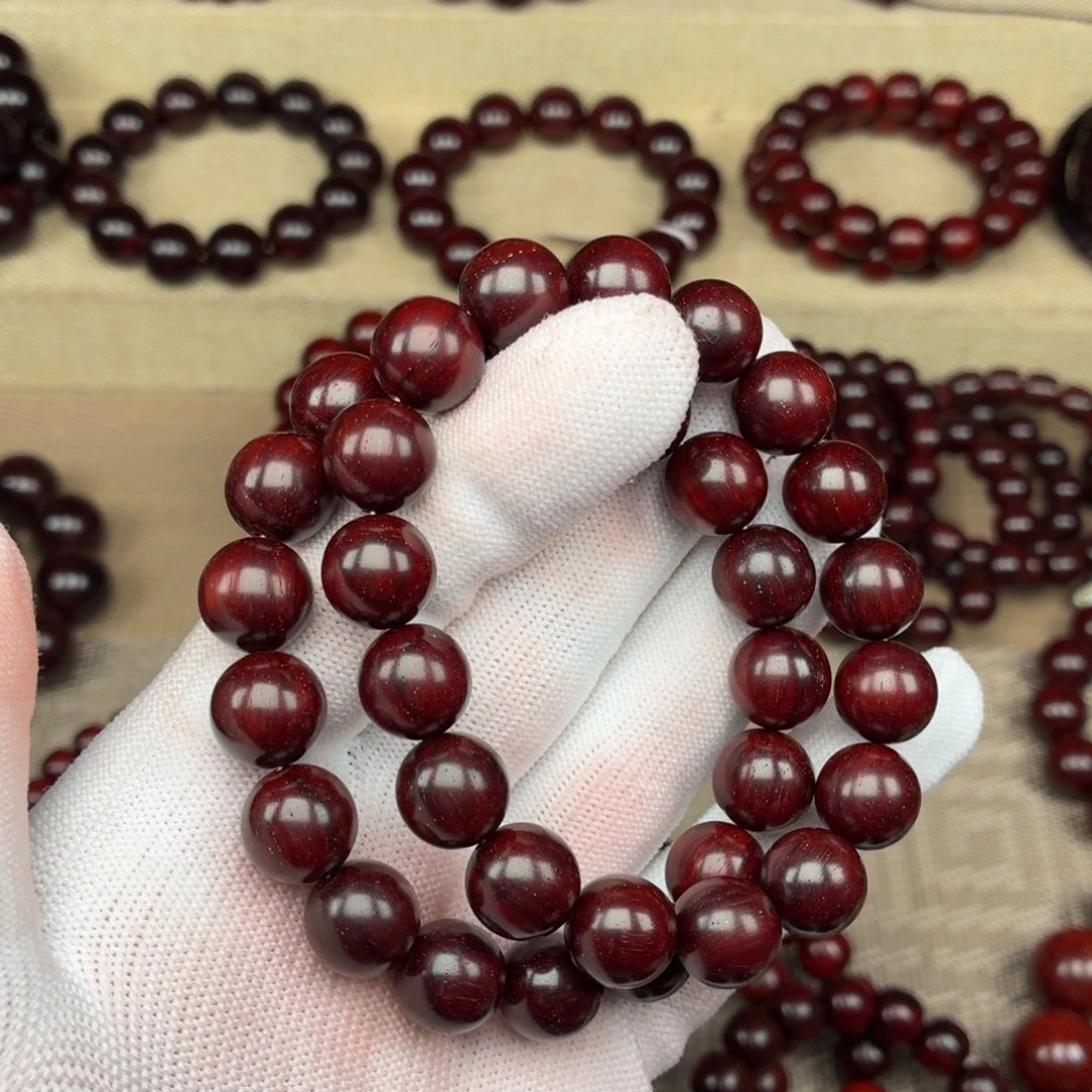 人***者小叶紫檀手串/手链1.2顶泥