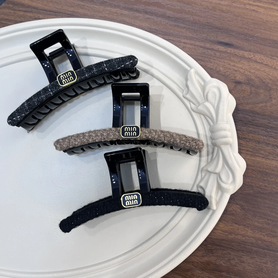 （陈陈家发饰）抓夹复古发夹商务风发卡千金风法式气质女复古风黑色