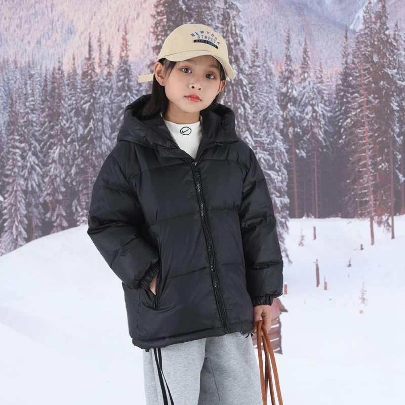 特价清货黑金绒服儿童冬季防寒服男女童中大童羽丝绒服外套防寒衣