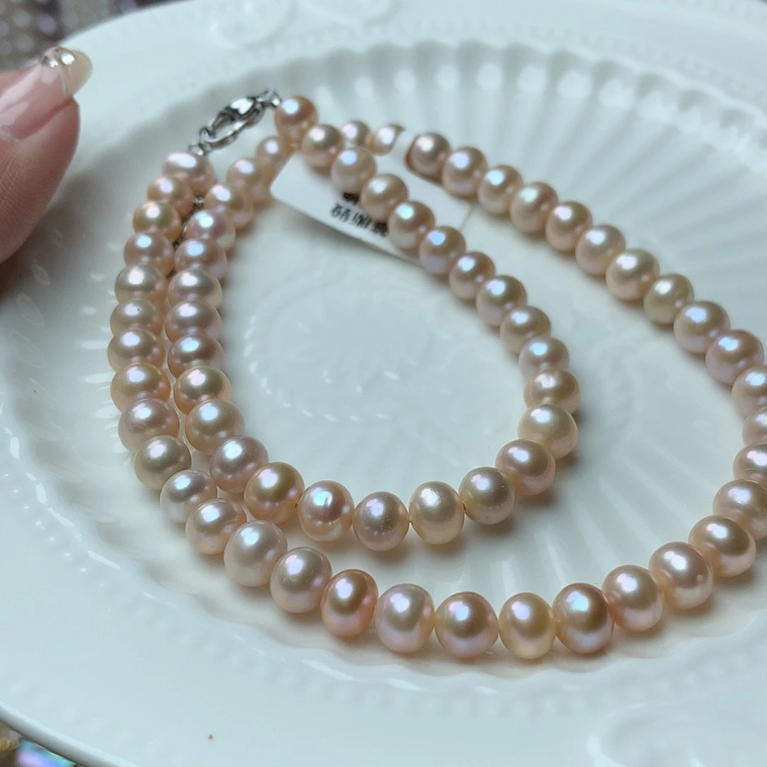 淡水珍珠6-7未镶嵌a100项链