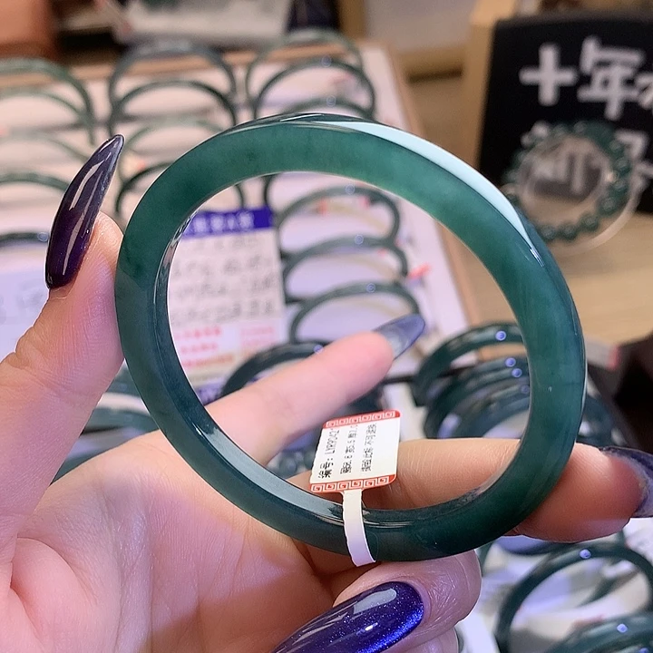 翡翠未镶嵌手镯5859