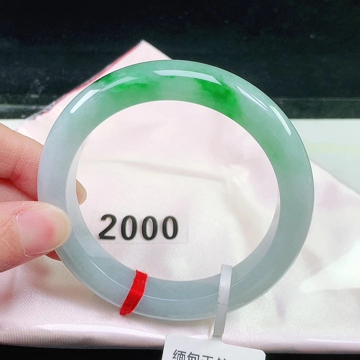 未镶嵌手镯翡翠60圈口2000