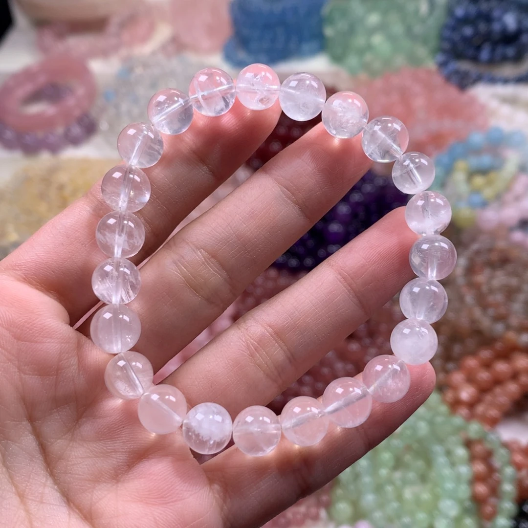 水晶手链未镶嵌白幽灵手链卡8.5