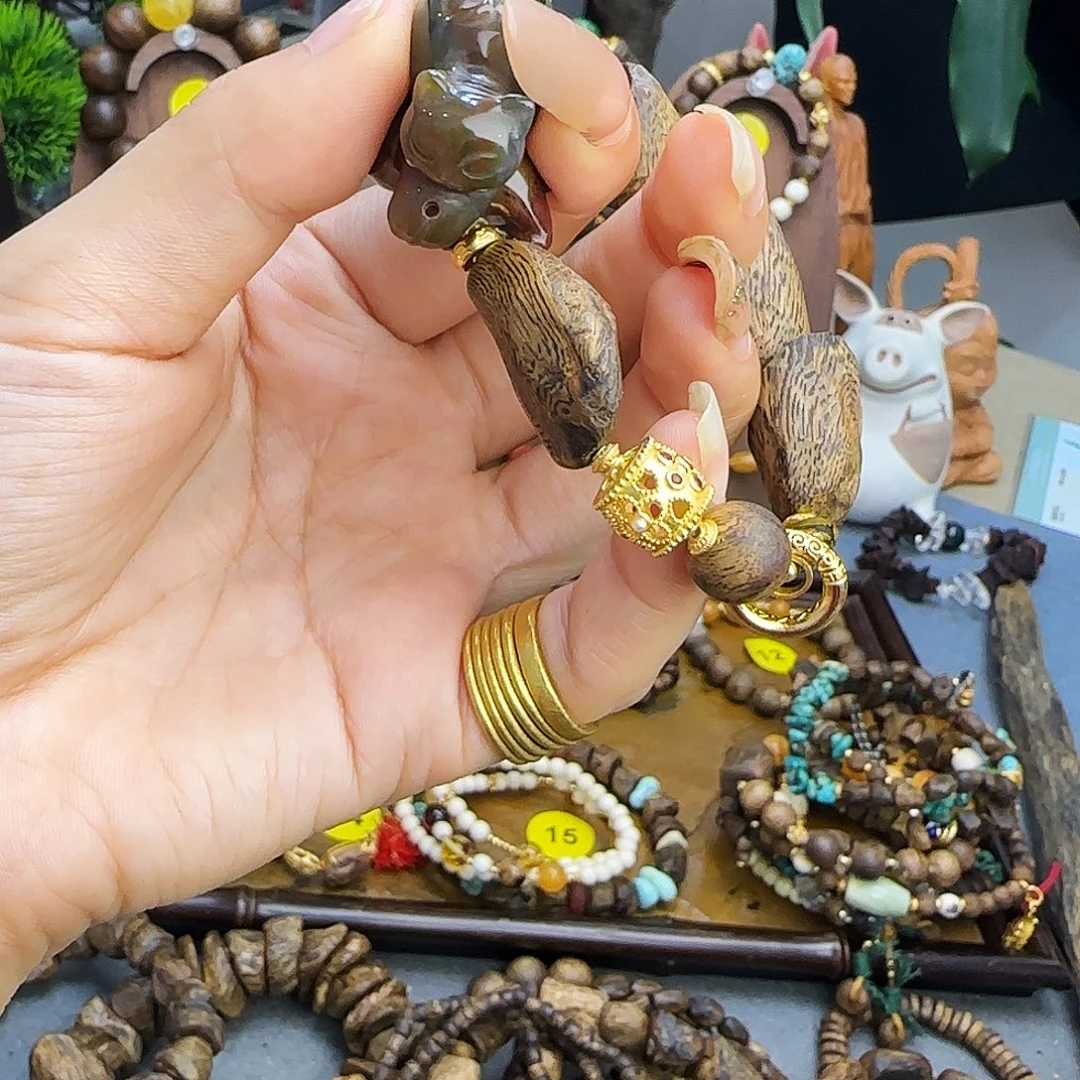 爱***6手串金刚菩提金刚小鱼