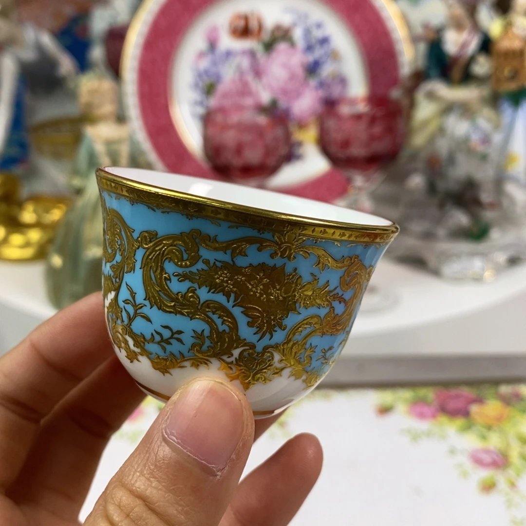 瓷片瓷器欧瓷咖啡杯水晶杯