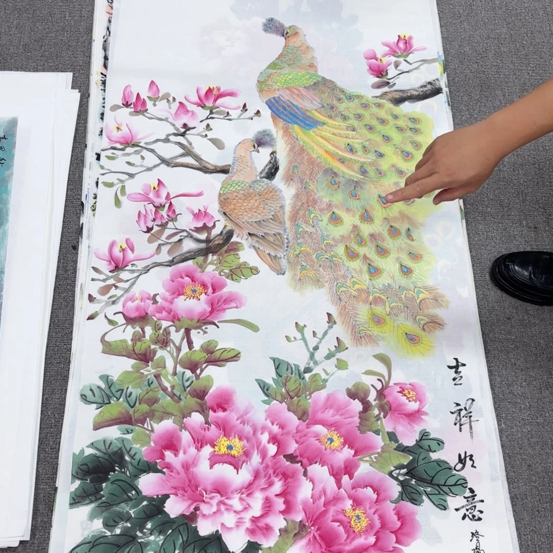 国画国画作品多次