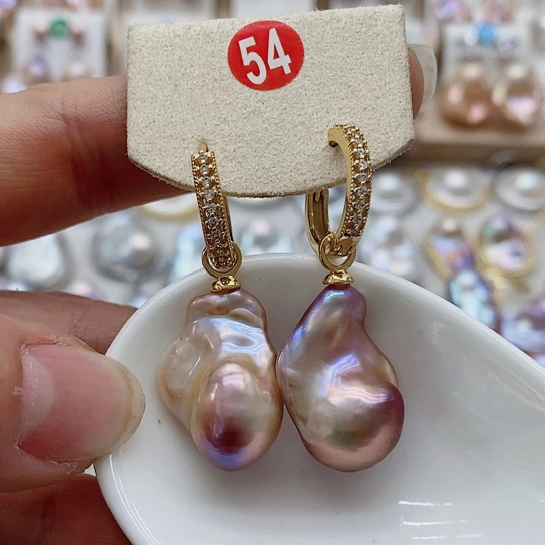 【闪购商品】淡水珍珠耳饰银S925镶嵌