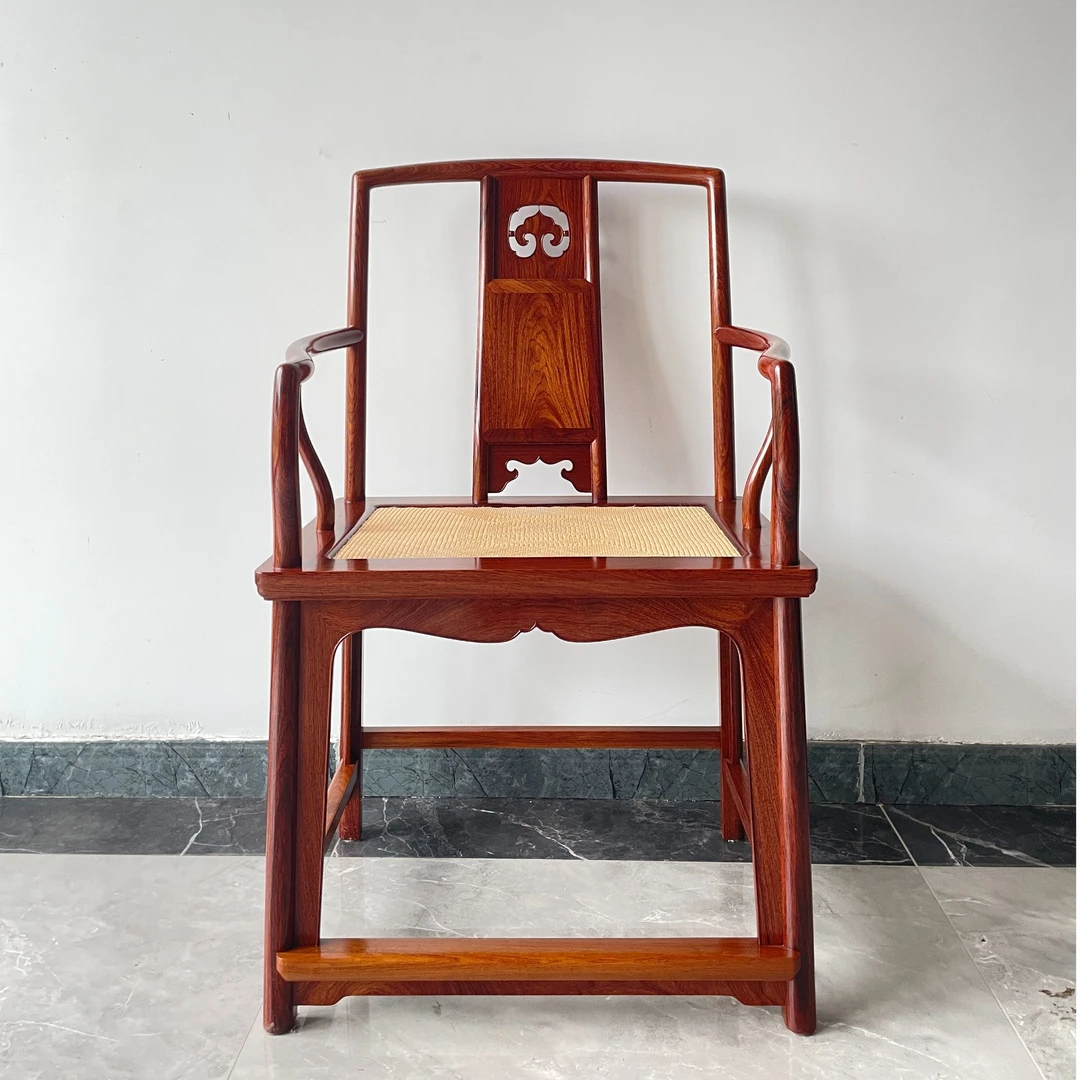 白酸枝南官帽新中式家用桌椅古典茶椅实木椅