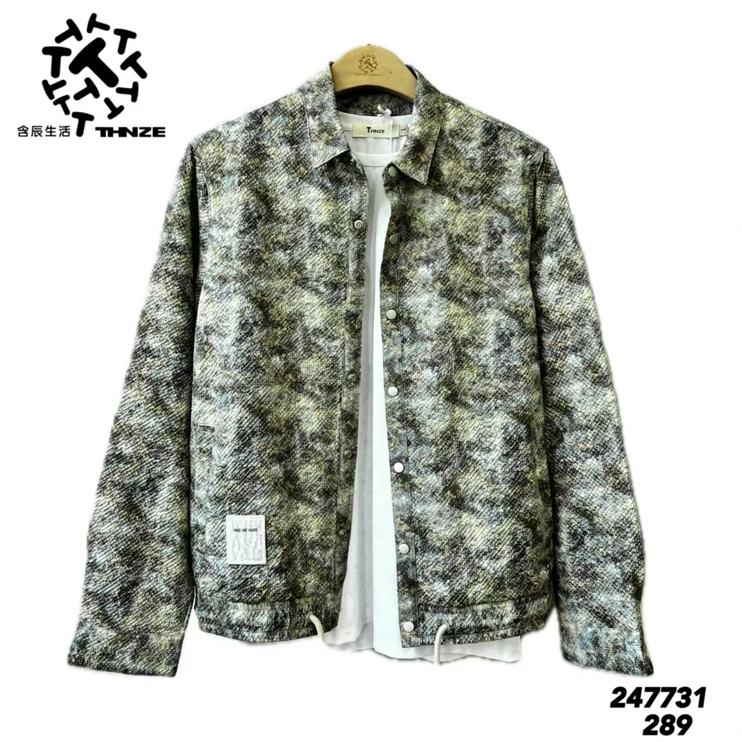 含辰生活翻领上衣青春活力印花夏季外套