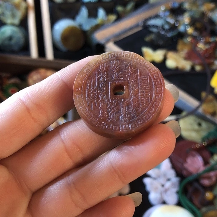岫玉未镶嵌岫玉挂件