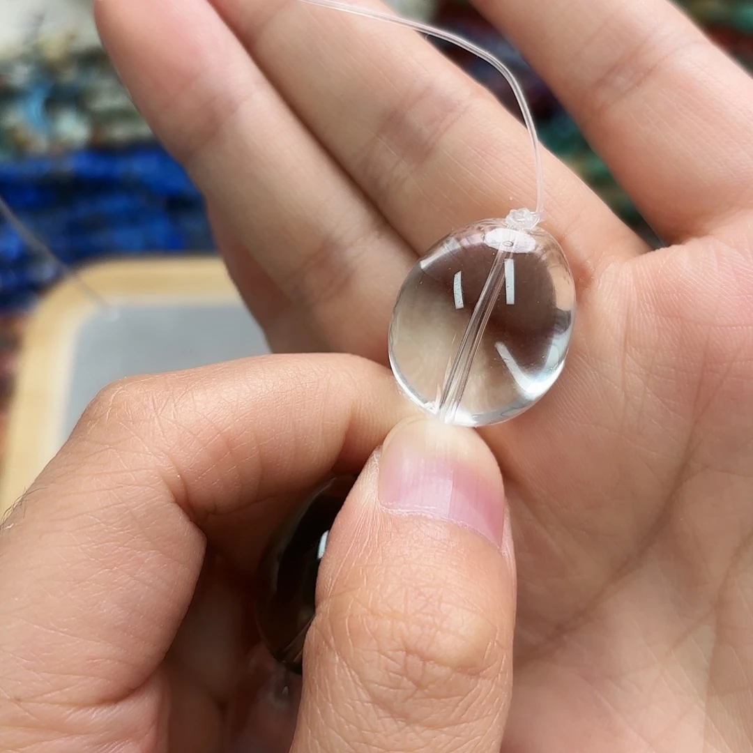 玛瑙/玉髓未镶嵌珠宝半成品20×23白水土豆一颗