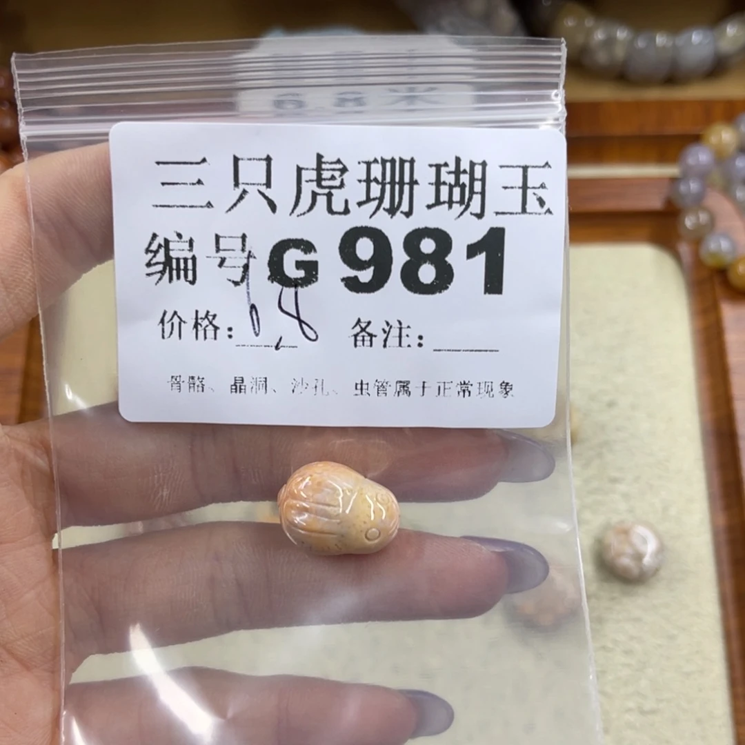 甜***悠硅化珊瑚（珊瑚玉）未镶嵌h