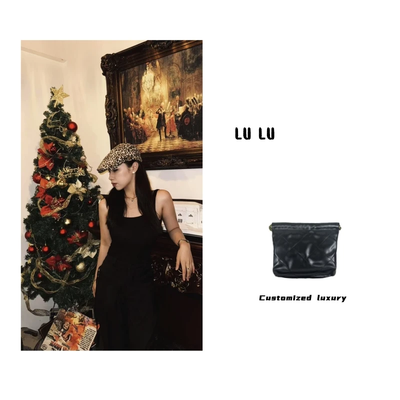 时尚精品真皮女包女包 垃圾袋 黑色  10228