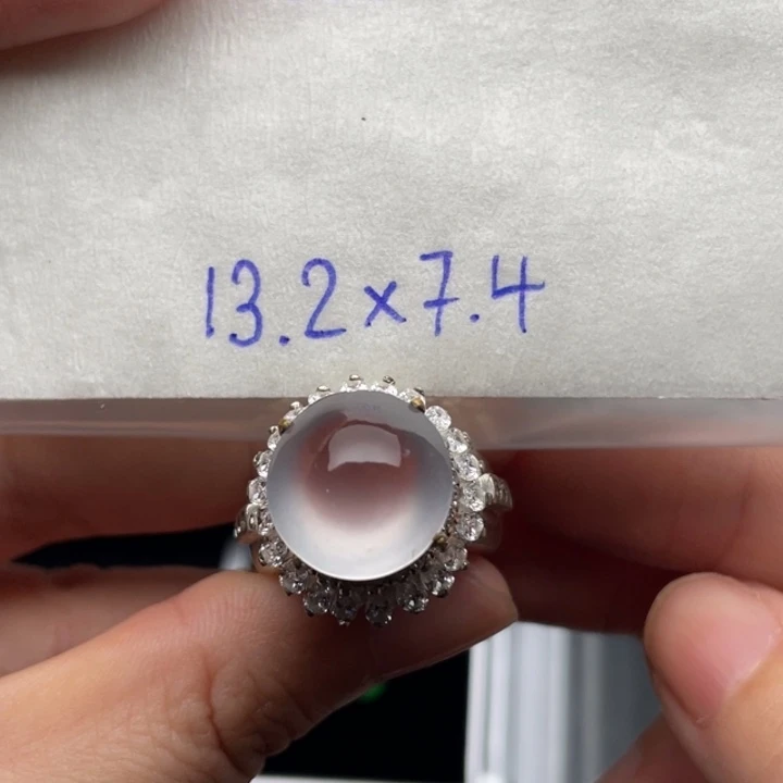 定制翡翠未镶嵌茅台白蛋面