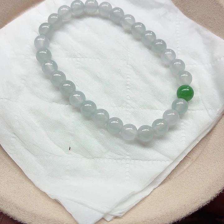 翡翠未镶嵌手链天然缅甸翡翠A货卡6