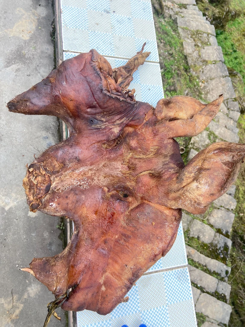 【腊肉猪头】恩施传统农家柴火烟熏腊肉，散装称重（切小/洗后不退）