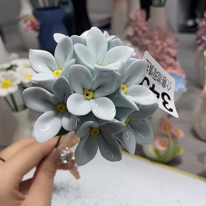 陶瓷纯手工捏花设计