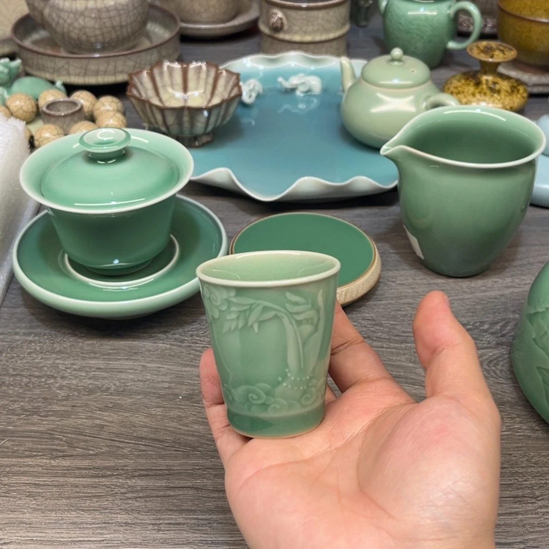 周连福 梅子青 佛手杯