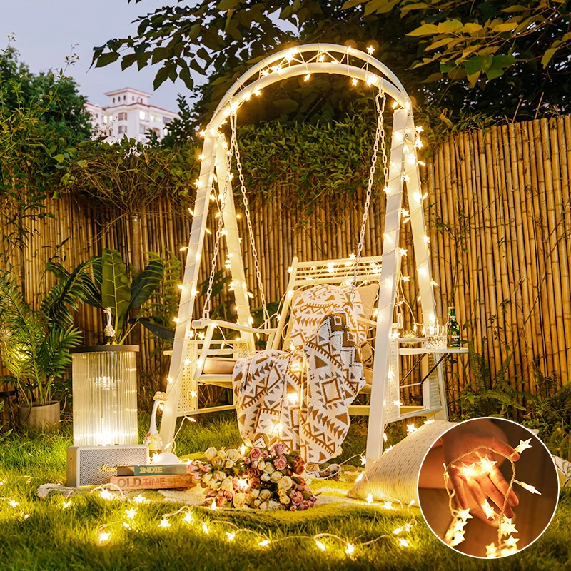 紫叶单人秋千摇椅铁艺花园吊椅户外成人秋千椅家用庭院阳台秋千