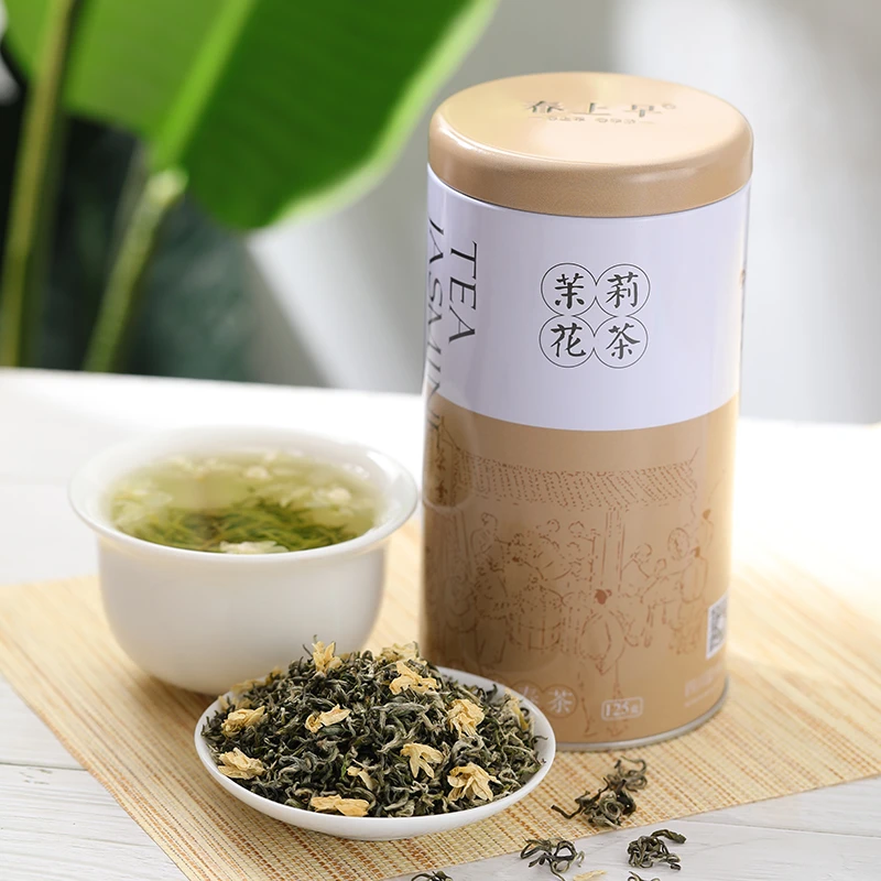 春上早茉莉花茶飘雪四川正宗浓香型茉莉绿茶春茶茶叶散罐装