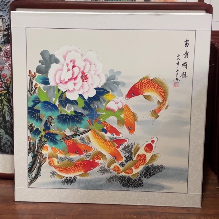 国画带框尺寸83*83厘米
