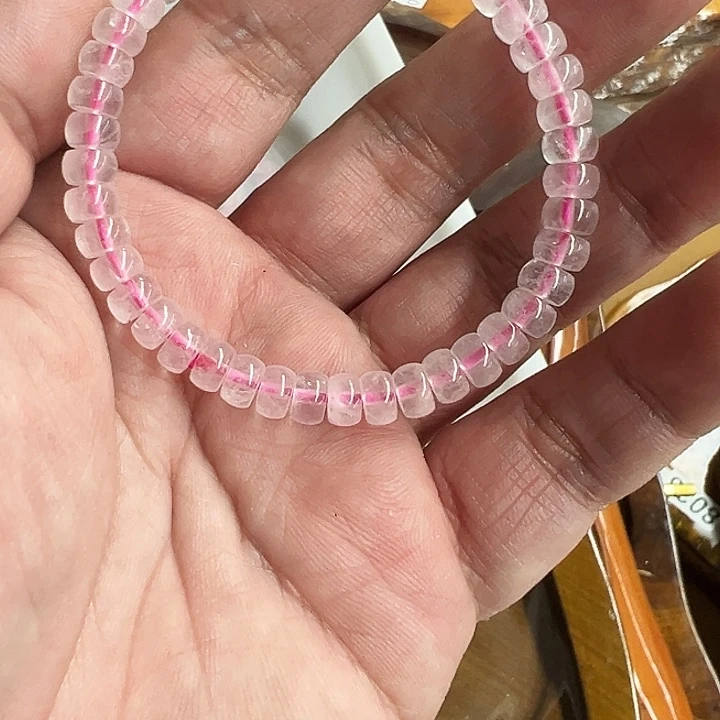 白玉菩提吊坠粉色229