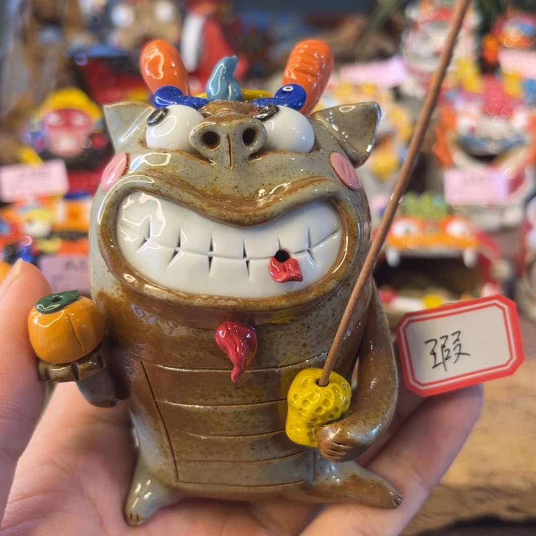 泥塑纯手工茶宠摆件