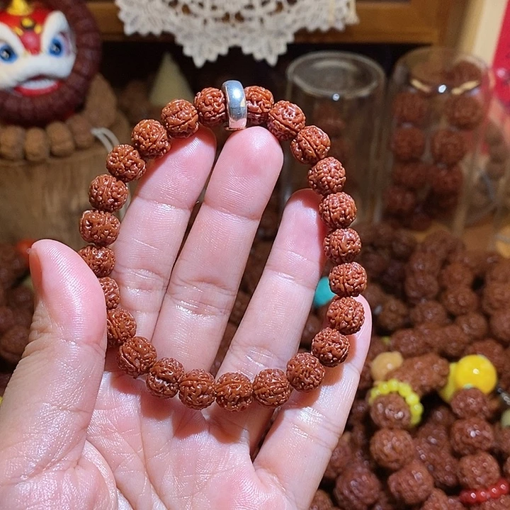 手串金刚菩提105玉华单圈金标