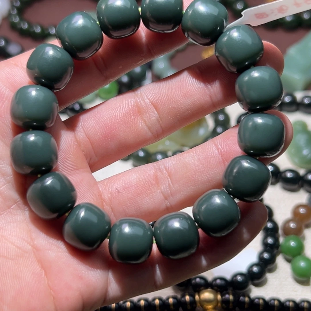 和田玉未镶嵌手链